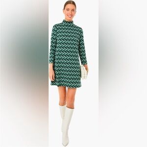 Tuckernuck Teal Geometric Mini Dress